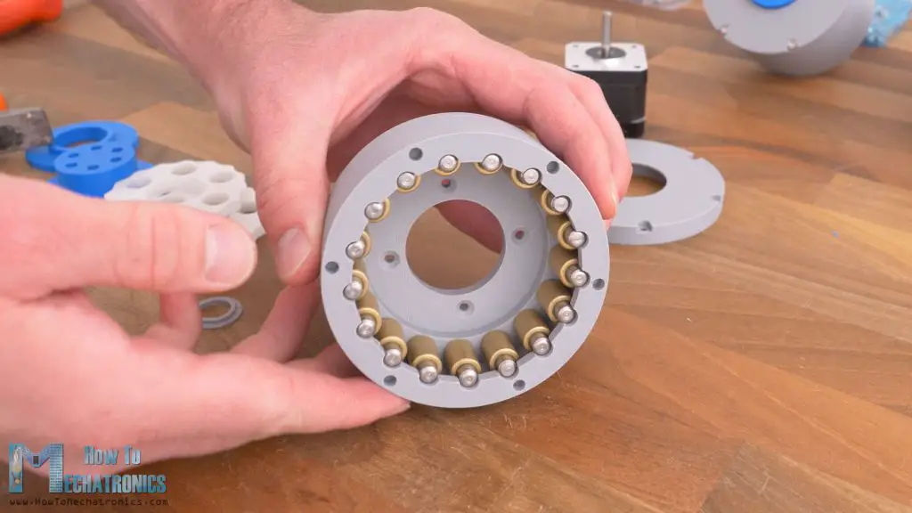 3D Printed Cycloidal drive with 10mm bushings