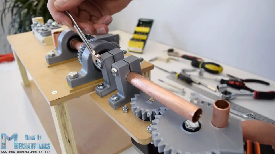 3d printed shaft clamps supports