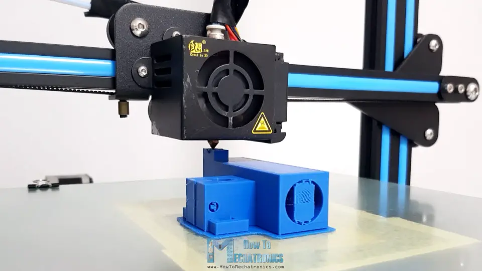 3D printing the X-axis sliding block with Creality CR-10 3D Printer