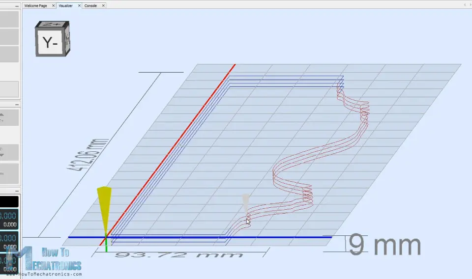 3d shape for foam cutting in universal g code sender