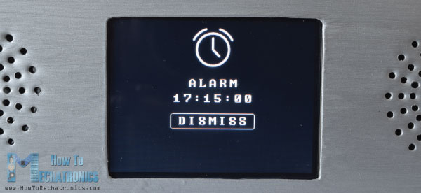 Arduino Touch Screen Alarm Clock Activation