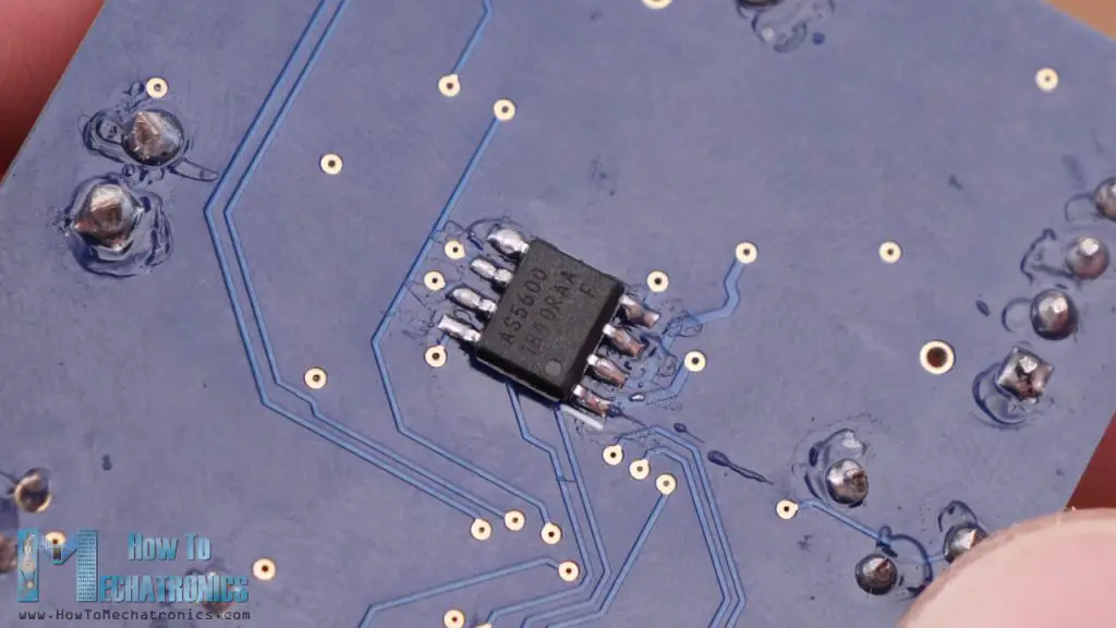 AS5600 encoder on a PCB - close up