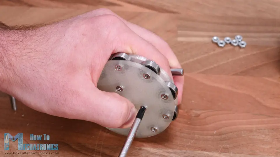 Assembling the 3D Printed Wave Generator for the Strain Wave Gear