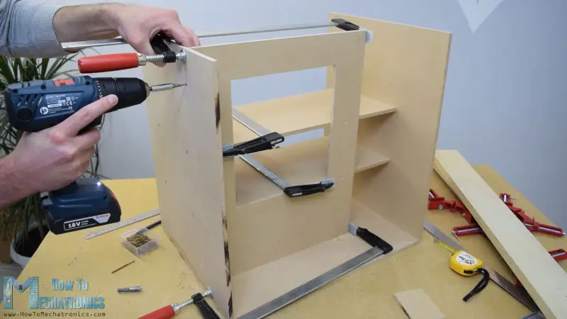 Assembling the MDF boards