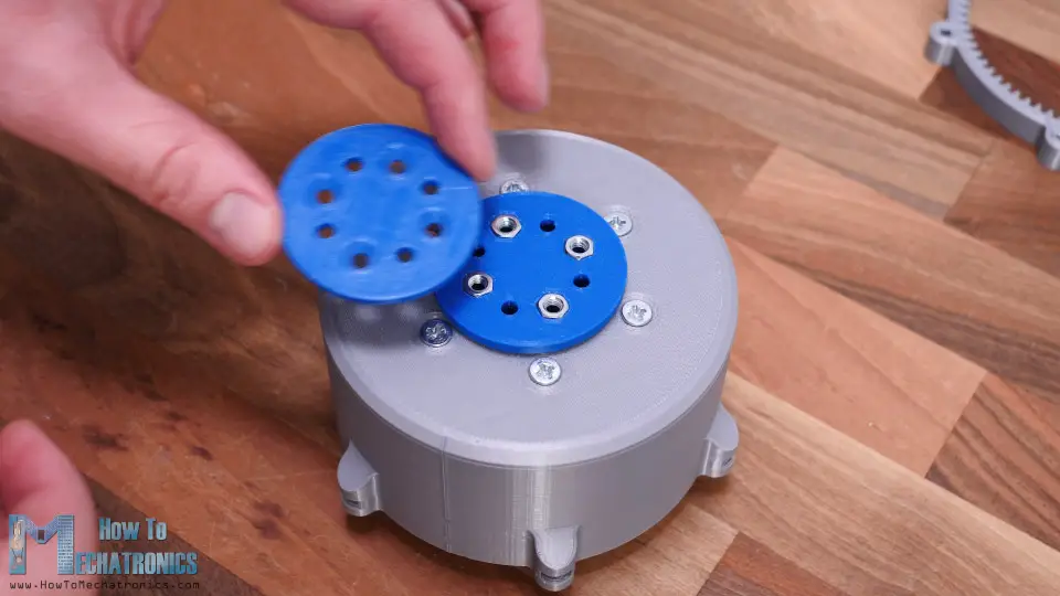 Assembling the output shaft 