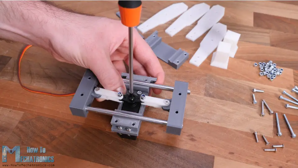 Assembling the SCARA robot gripper