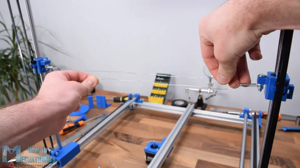 Attaching the Nichrome Hot Wire to the CNC