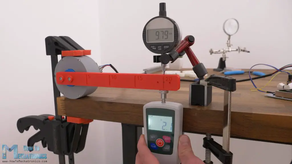 Backlash results after durability test on the cycloidal drive