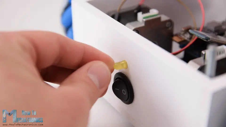 Battery voltage indicator LED