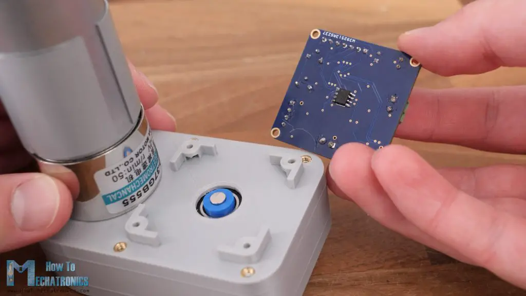 Custom servo motor with AS5600 magnetic encoder