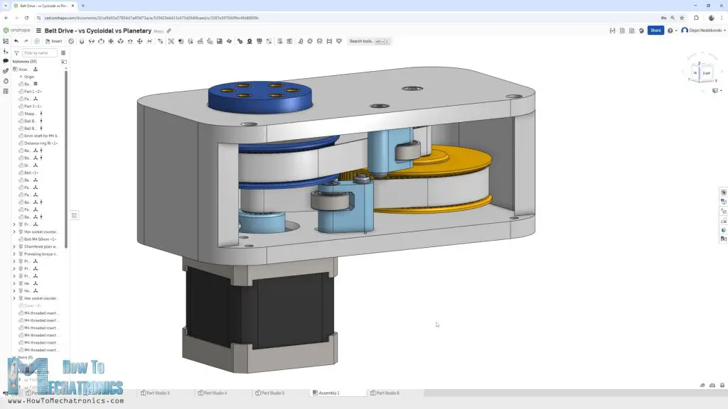 Designing a belt drive with Onshape
