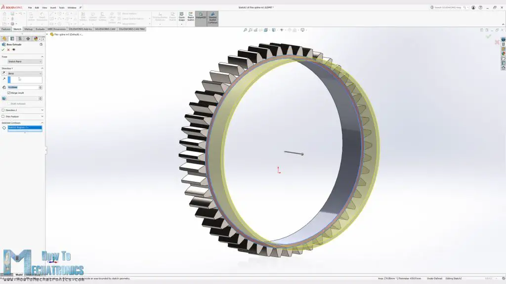 Designing a harmonic drive flex spline