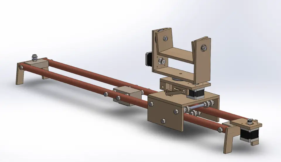DIY Camera Slider with Pan and Tilt Head 3D Model