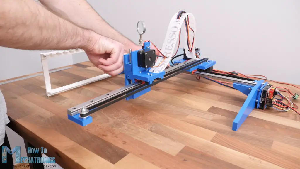 DIY pen plotter cable management