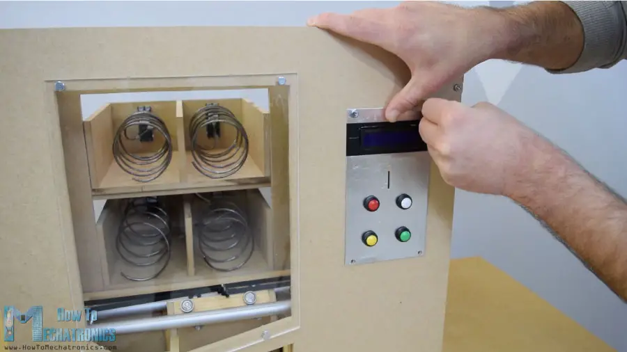 diy vending machine front panel