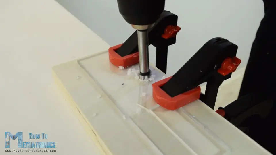 driling acrylic with forstner bit