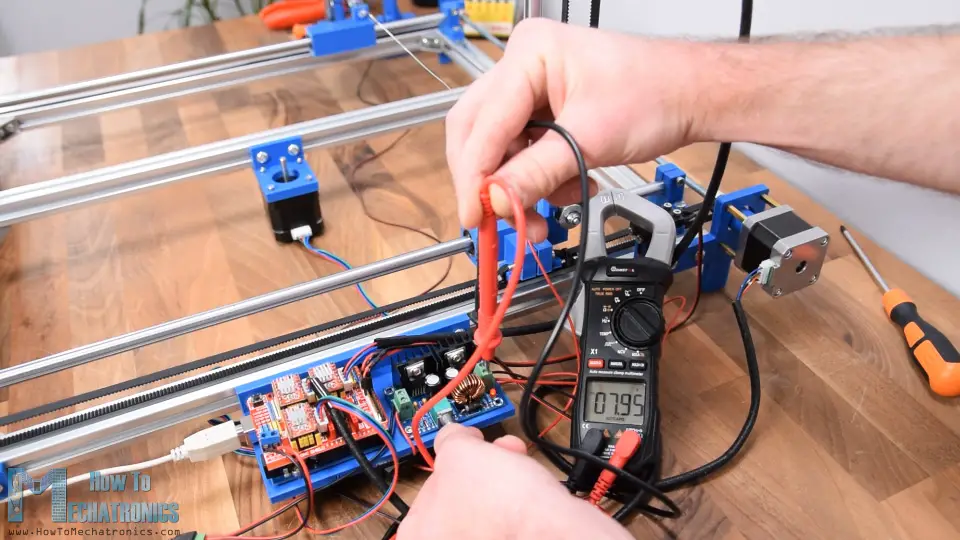 Foam cutter hot wire temperature adjustment