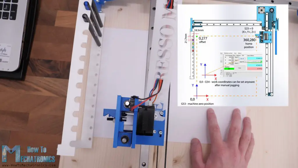 G54 G-code - how to setup the work coordinate system