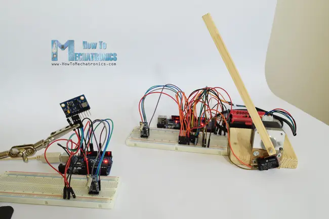 HC-12 Wireless Communication Stepper Motor Control using an Accelerometer - Example 03