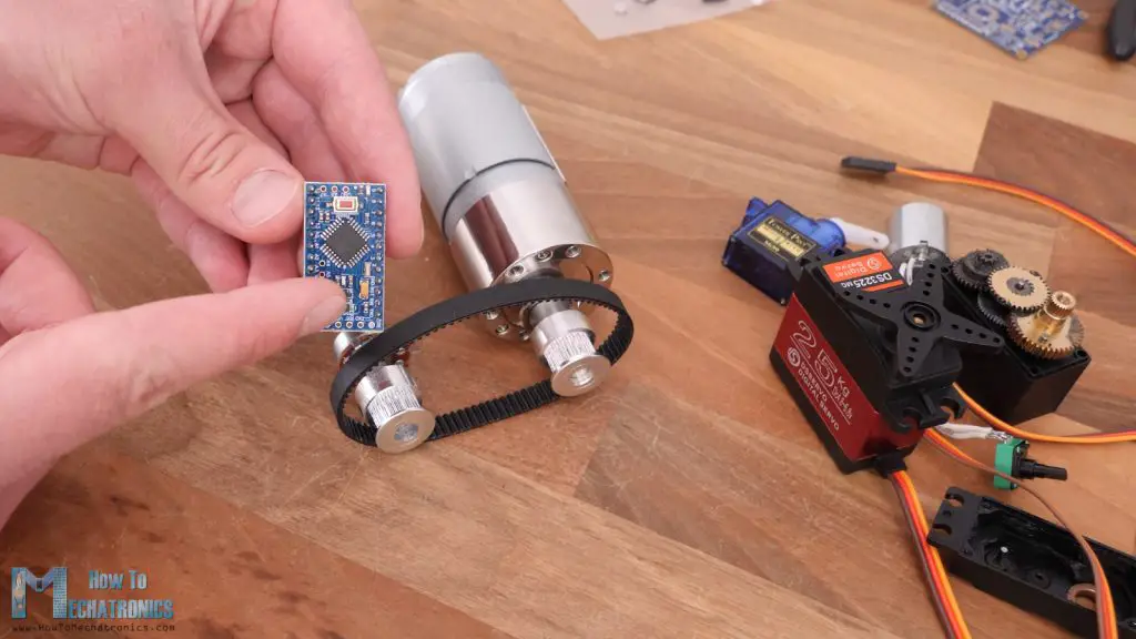 How to make a custom servo motor with big DC motor