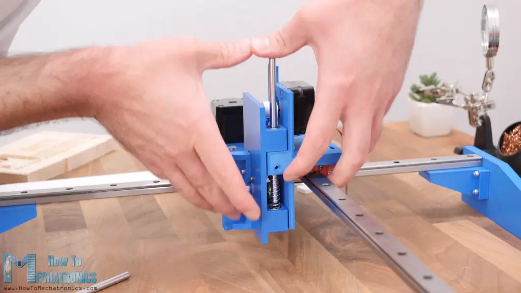 installing a spring on the gripper up and down mechanism for better pen contact with the surface