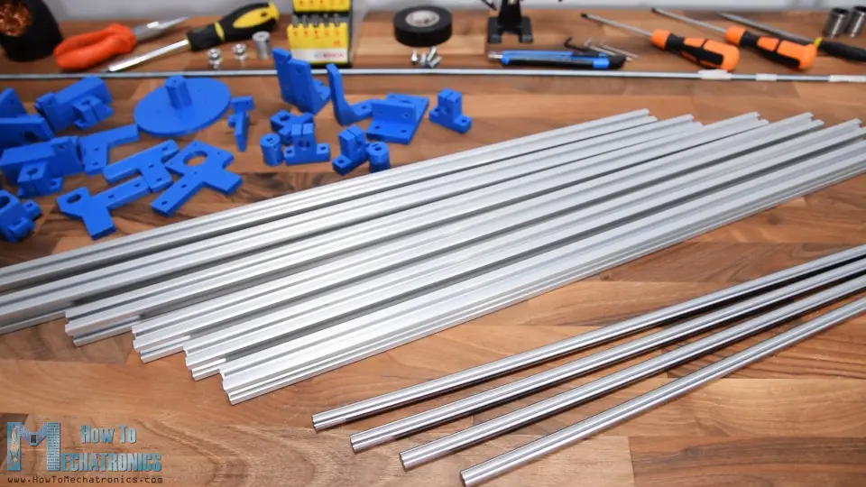 Materials needed for building the CNC Machine