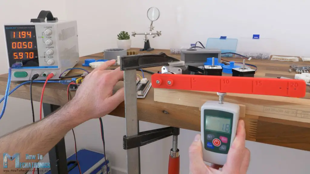 NEMA17 stepper motor torque test