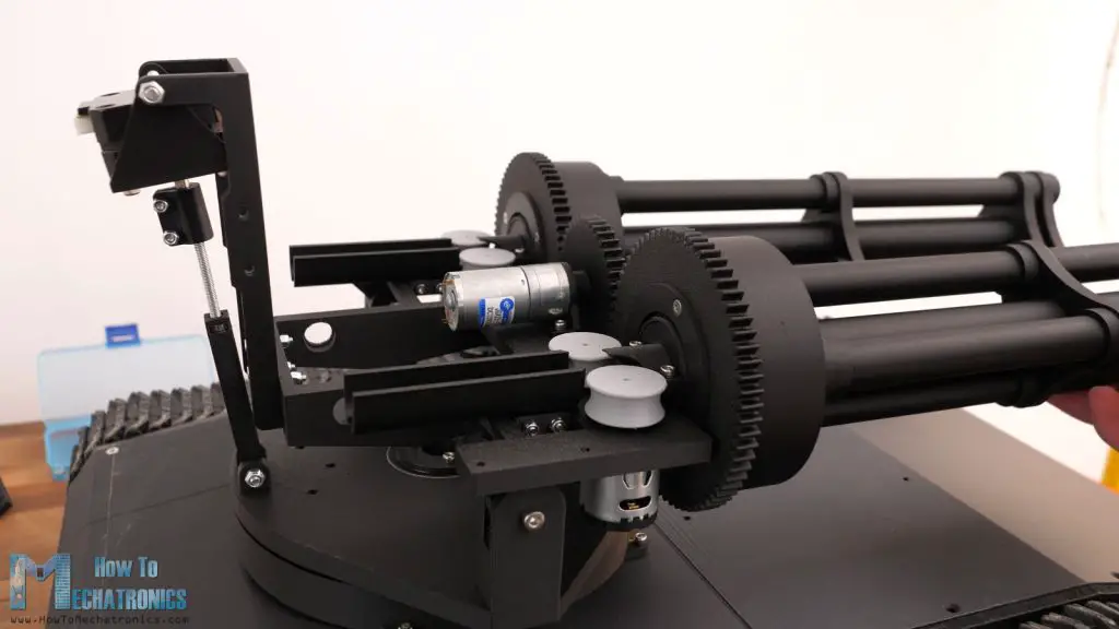 Nerf blaster turret - pan and tilt mechanism