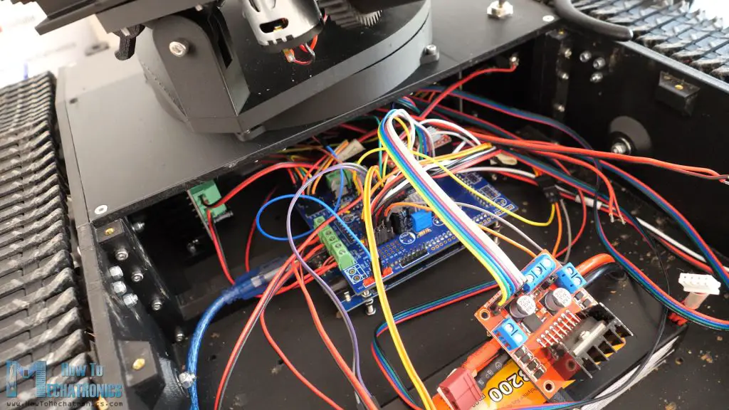 Nerf minigun turret and RC tank electronics with custom PCB