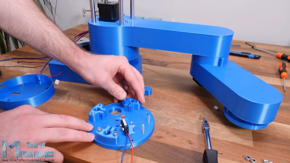 Preparing the top plate for the Z axis