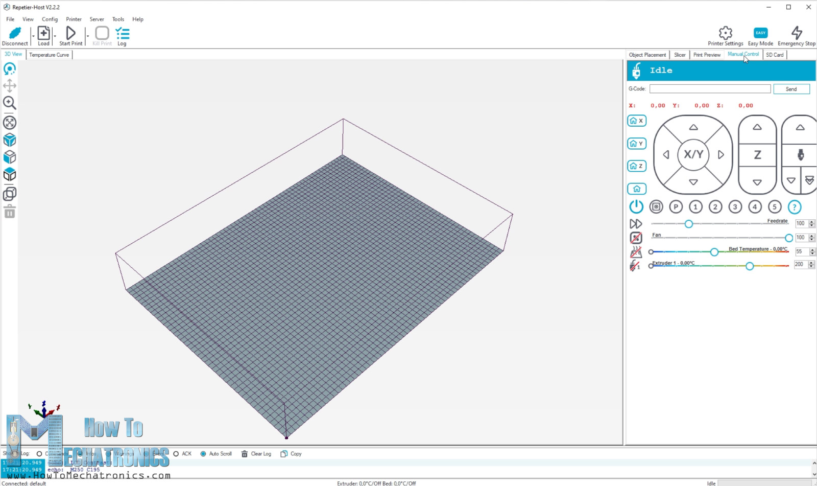 Repetier host interface