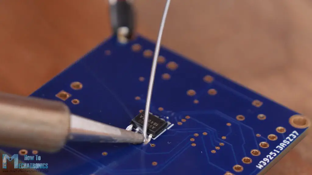 Soldering the AS5600 encoder to the PCB