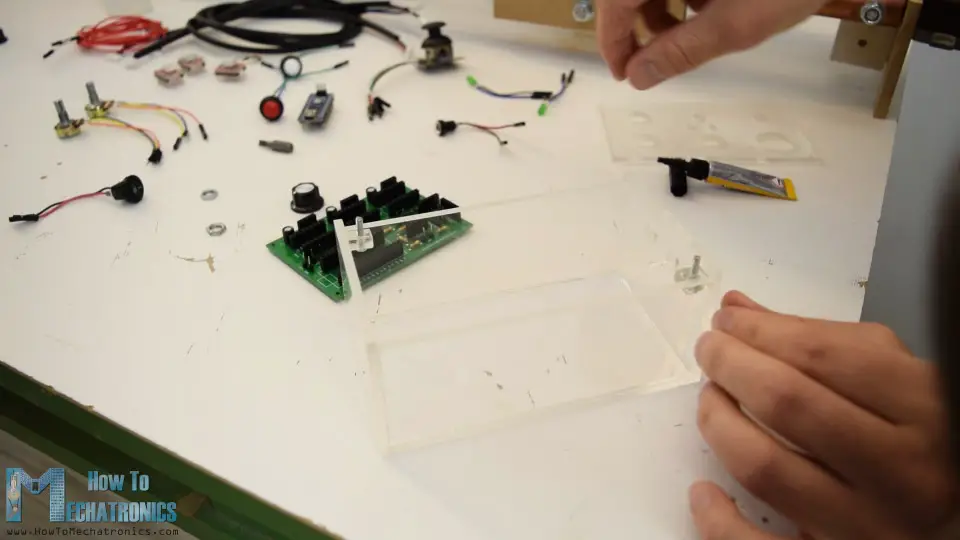 transparent acrylic controller case