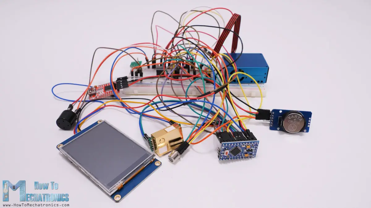 Wiring mess using a breadboard