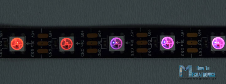 WS2812B RGB LEDs work