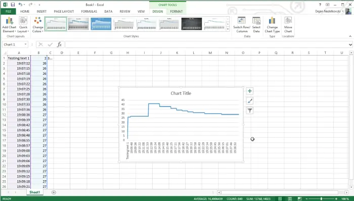 Arduino Data Logging to Excel