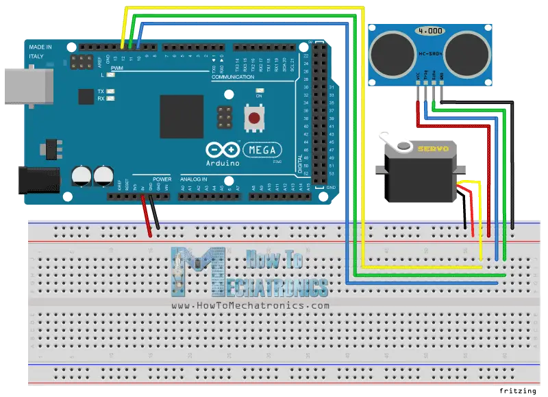 Arduino-Radar-Circuit-Schematics