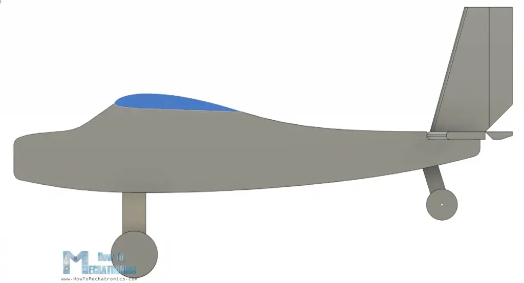 DIY RC plane with CLARCK Y airfoil - 3D Model