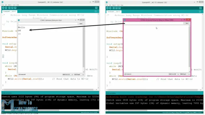 HC-12 Arduino Serial Communication Example