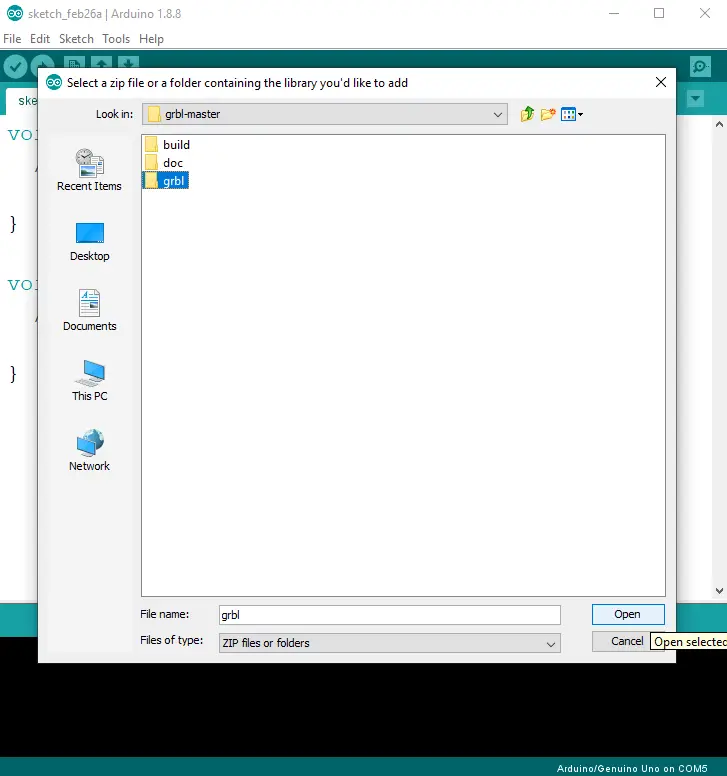 How to install grbl on arduino