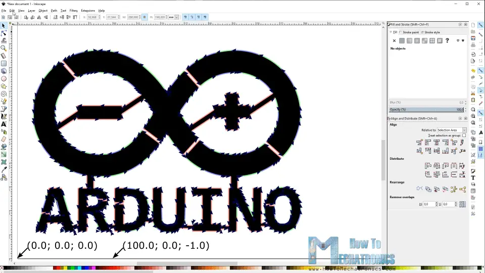 Making a single path for CNC foam cutting in Inkscape