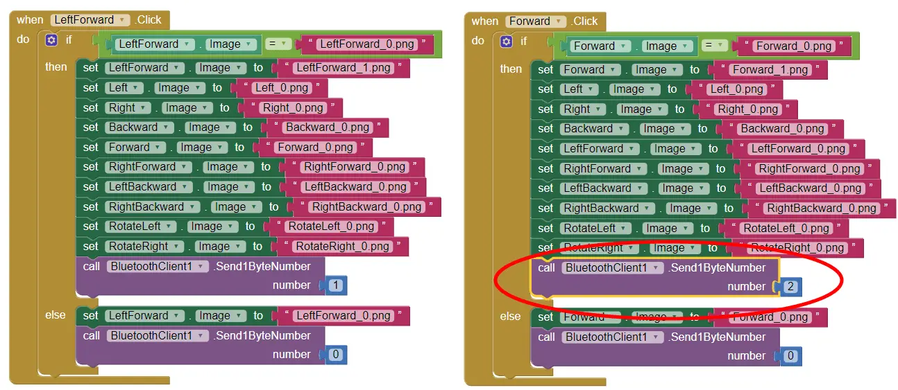 Mecanum Wheels Robot Android App Blocks