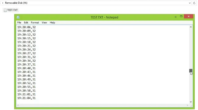 SD Card File Text txt